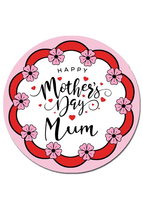 Free Printable Happy Mothers Day Topper